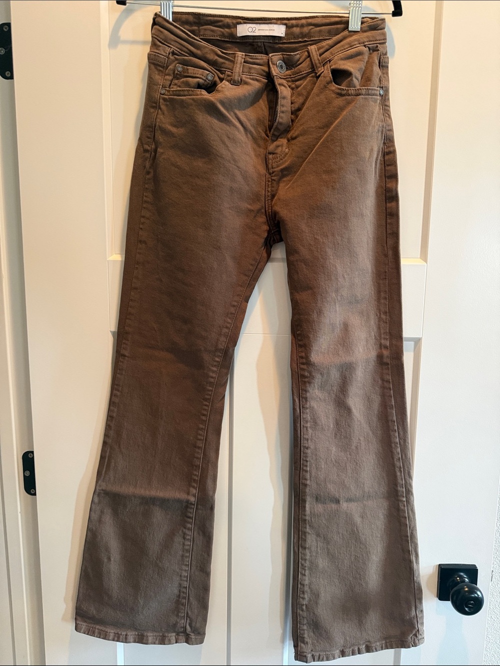 Q2 Brown Flare Jeans - Wide Leg